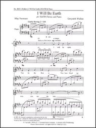 I Will Be Earth SSATB choral sheet music cover Thumbnail